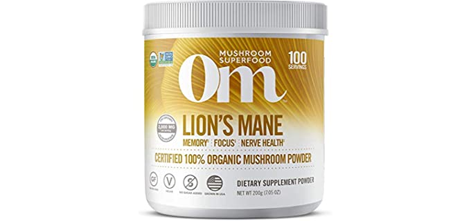 Om Organic Nutrition Lion's Mane - Organic Mushroom Nutrition
