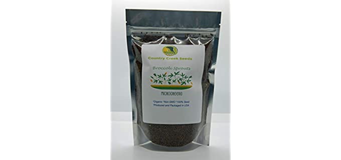 Country Creek Acres Microgreens - Organic Nutritious Broccoli Sprouting Seeds