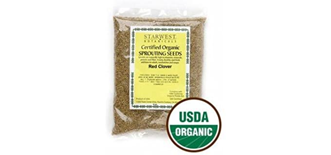 Starwest Botanicals Red - Organic Clover Sprouting Seeds