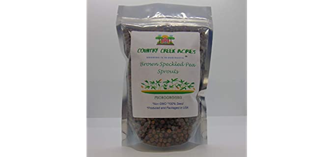 Country Creek Acres Weed-Free - Organic Non-Toxic Pea Sprouting Seeds
