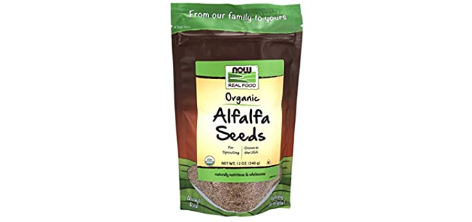NOW Foods Organic - Alfalfa Seeds For Sprouting