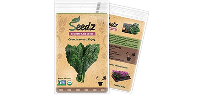 Seedz Non-Hybrid - Certified Organic Kale Seeds