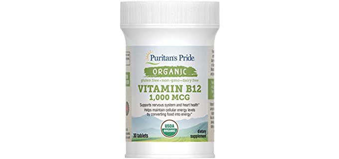Puritan's Pride USDA - Approved Organic B12 Vitamins