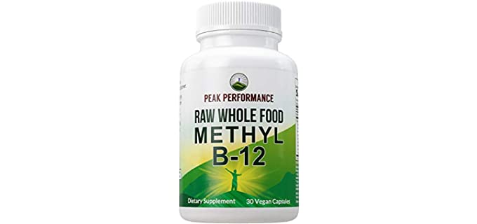 Peak Performance Whole Food - Vegan Organic B12 Vitamins