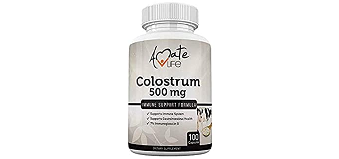 Amate Life 500mg - Colostrum Capsules