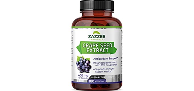 Zazzee Strength - Organic Grape Seed Extract