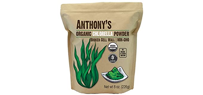 Anthony's Goods Non GMO - Pure Organic Chlorella Powder