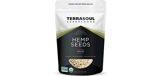 Terrasoul Superfoods Vegan - Protein Rich Hemp Seeds