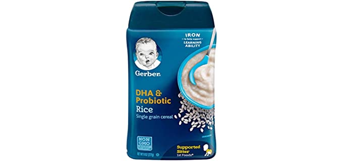 Gerber DHA and Probiotic - Single-Grain Rice Baby Cereal