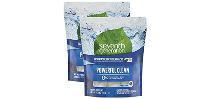 Seventh Generation Fragrance Free - Organic Dishwasher Detergent Pack