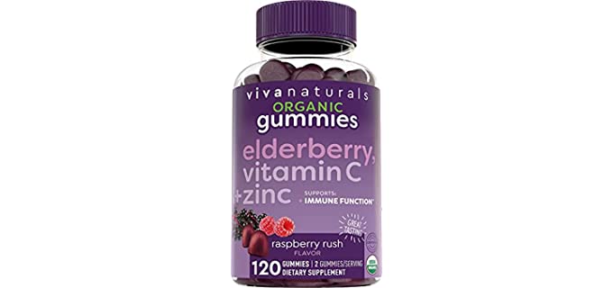 Vivanaturals Organic - Elderberry Gummies with Vitamin C