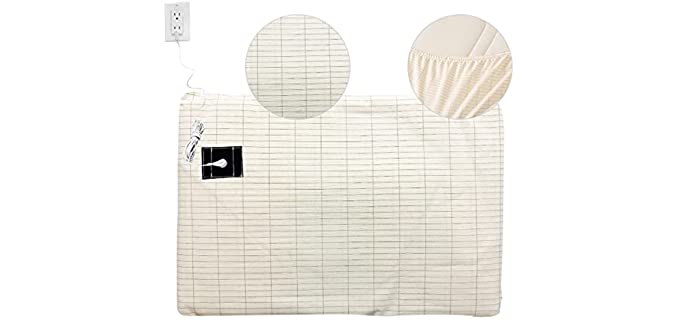 GroundLuxe Organic Fitted Grounding Sheet - for King Size Bed