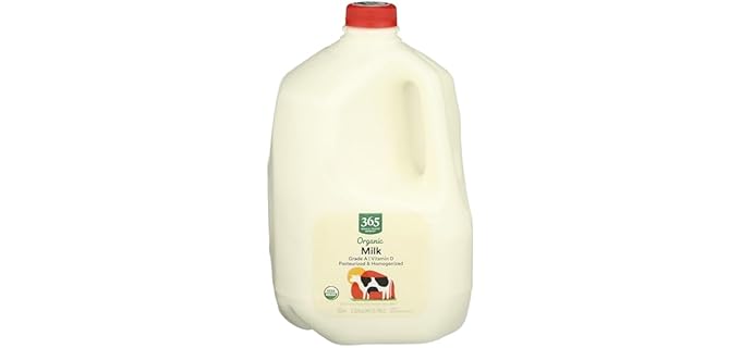 365 by Whole Foods Market Pasteurized & Homogenized - USDA Certified Organic Whole Milk with Vitamin D3