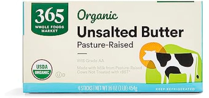 365 by Whole Foods Market Organic Unsalted - Sweet Cream Pure USDA Organic Grade AA Butter