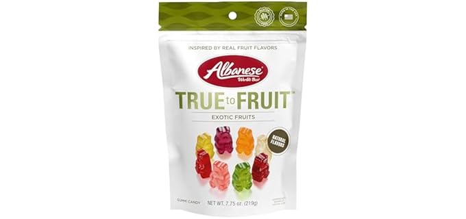 Albanese World's Best - True-to-Fruit Exotic Gummies Made in the USA