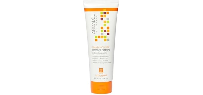 Andalou Naturals Mandarin Vanilla - Vitalizing Natural Body Lotion with Fruit Stem Cell Science
