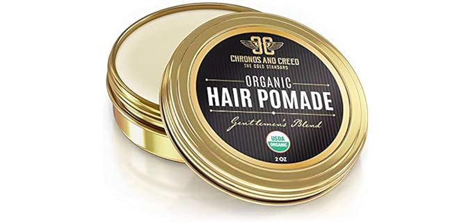 Crius Cosmetics Gentlemen's Blend - Certified Organic Men's Pomade for Strong Hold & Scalp Care