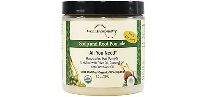Earth's Enrichments All You Need - USDA Certified Organic Pomade with Tea Tree