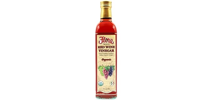 Flora Fine Foods Premium Italian Grapes - USDA Organic Italian Gourmet Red Wine Vinegar