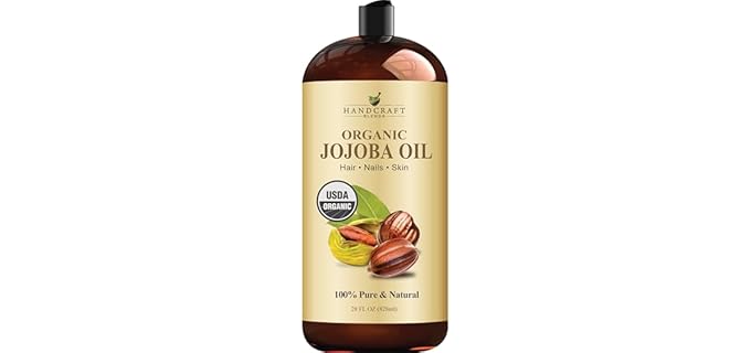 Handcraft Blends 100% Pure & Natural - USDA Certified Organic, Cold-Pressed Jojoba Oil