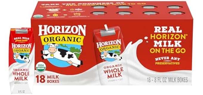 Horizon Organic Real Horizon - Protein-Rich USDA Certified Organic Whole Milk Boxes