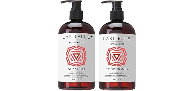 Laritelle Fertile Roots - Organic Ayurvedic Shampoo & Conditioner for Hair Growth