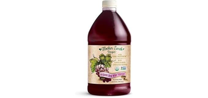 Mother Earth Vinegar The Mother - Barrel-Aged Organic Red Wine Vinega