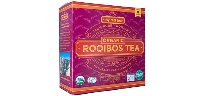 My Red Tea Naturally Caffeine-Free - Pure Organic Rooibos from South Africa