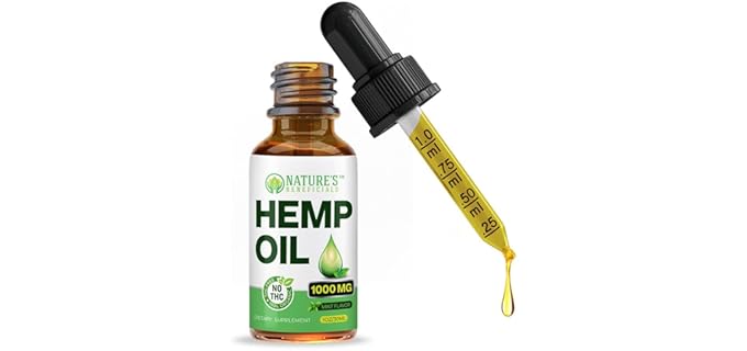 Nature's Beneficials Mint - Organic Hemp Oil Extract with Omega 3 & 6