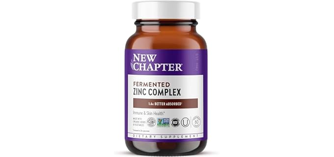 New Chapter Fermented - Zinc Complex with Copper for Immune & Skin Health