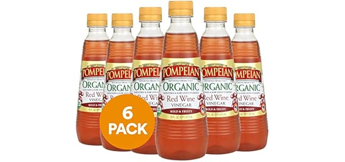 Pompeian Unfiltered & Raw-Unpasteurized - Bold & Naturally Fermented Gourmet Organic Red Wine