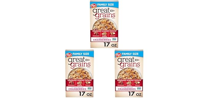 Great Grains Cranberries - Wholesome Cereal with Crunchy Wheat Flakes