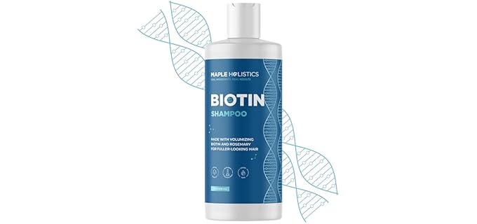Maple Holistics Biotin - Vegan Rosemary & Biotin Shampoo for Thinning Hair