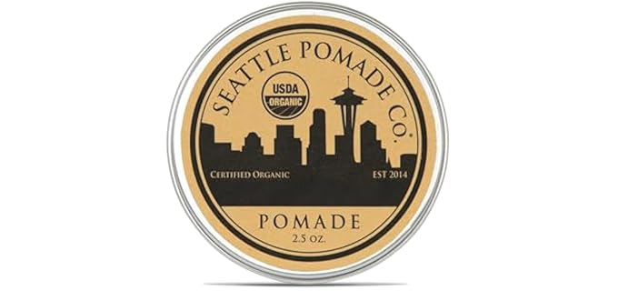 Seattle Pomade Co. Clean Style - USDA Certified Organic Pomade with Medium Hold & High Shine