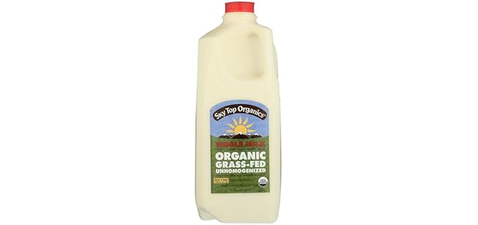 Sky Top Farm Grass-Fed - Creamy USDA Organic Whole Milk with Natural Nutrients