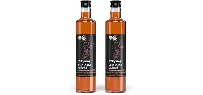 Solspring by Dr. Mercola Biodynamic - Oak-Barrel Fermented Greek Red Wine Vinegar