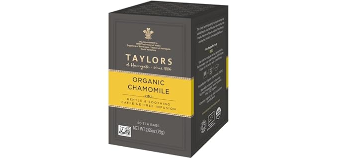 Taylors of Harrogate Gentle & Soothing - Naturally Sweet Organic Chamomile Tea