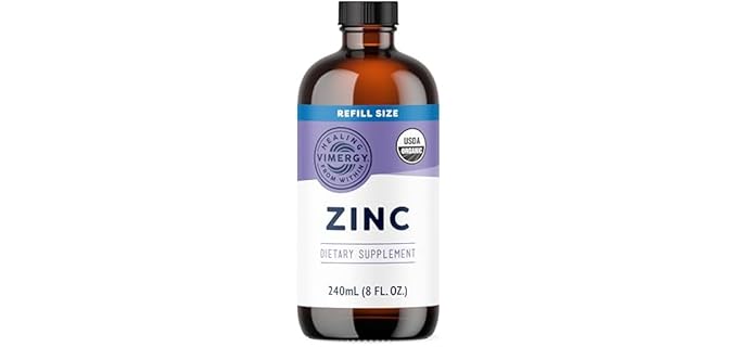 Vimergy Fast-Absorbing - Organic Liquid Zinc Drops for Immune Support