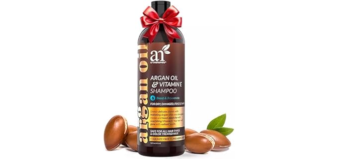 Artnaturals Argan Oil & Vitamin E - Sulfate-Free Hair Growth Shampoo with Biotin