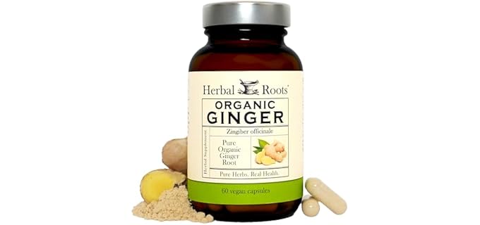 Herbal Roots Organic Ginger Capsules