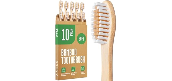 Vivago Bamboo Toothbrushes
